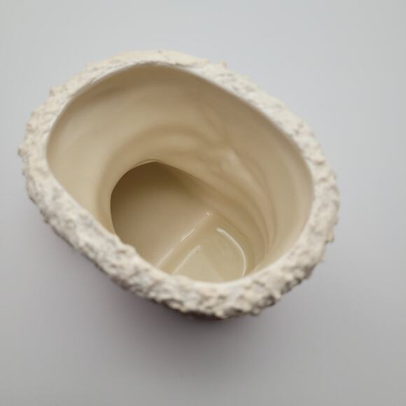 Vintage Santa Claus Red Boot Planter Vase Candy Holder 4" Holly Black Buckle - Picture 5 of 10